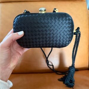 Vintage Neiman Marcus Satin Clutch/Crossbody Bag